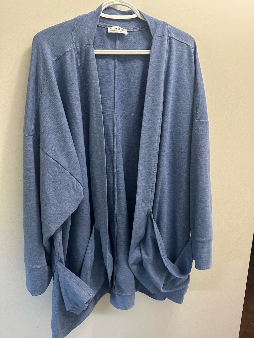 Active USA Light Blue Open-Front Women's Cardigan